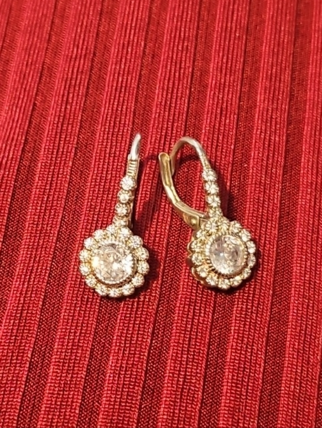 Elegant Silver And Cz Drop Earrings - Women Jewelry